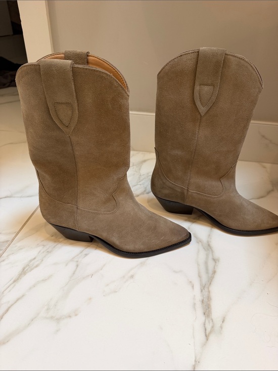 Isabel Marant Shoes - Isabel Marant Duerto NWOB Taupe Suede Western Boots size 36